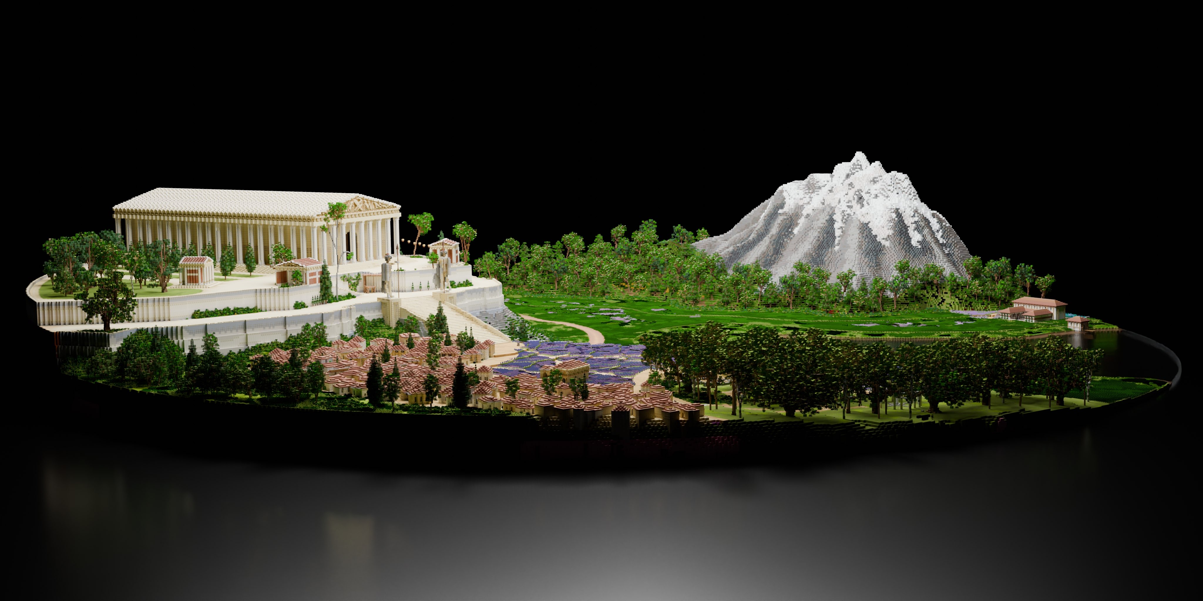 Panorama ville médiévale